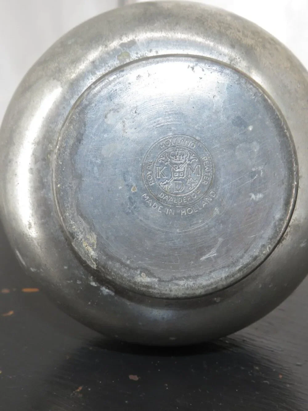 Vintage Pewter Bud Vase Royal Holland Daalderop Silver Gray Small 5 Inch Dutch